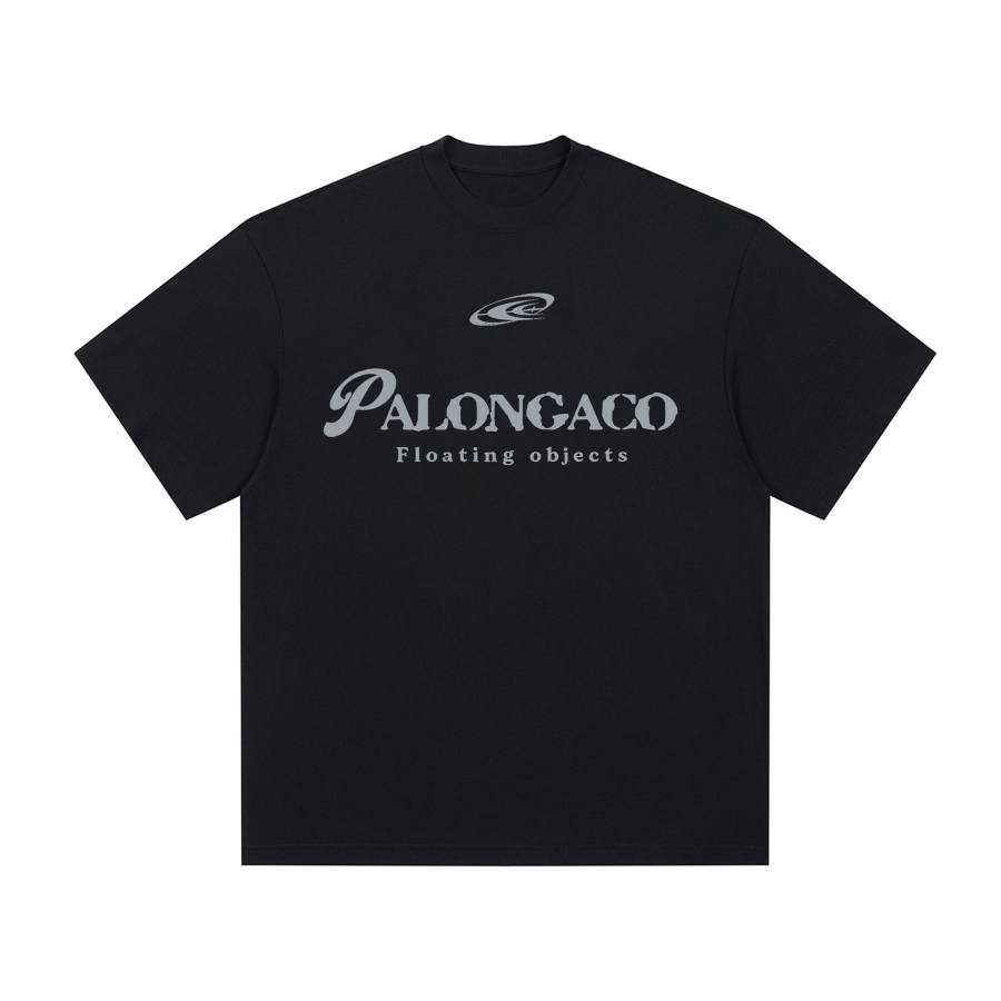 PAL ONGACO T Shirts Unisex Black Crew Neck Moderate