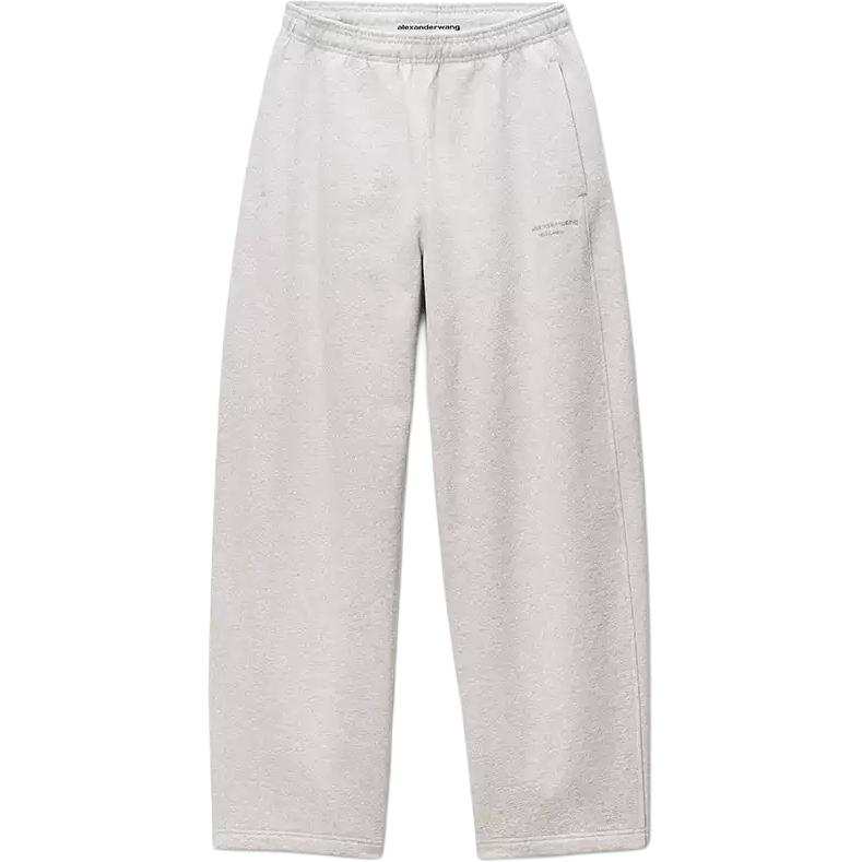 Alexander Wang Casual Pants Women's Light Heather Gray Moderate Straight Fit Pants
