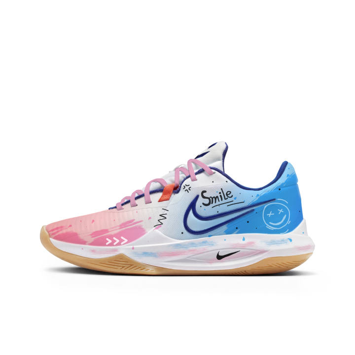 Nike Nike Precision 6 Basketball Shoes Men's Low Top Blue Pink