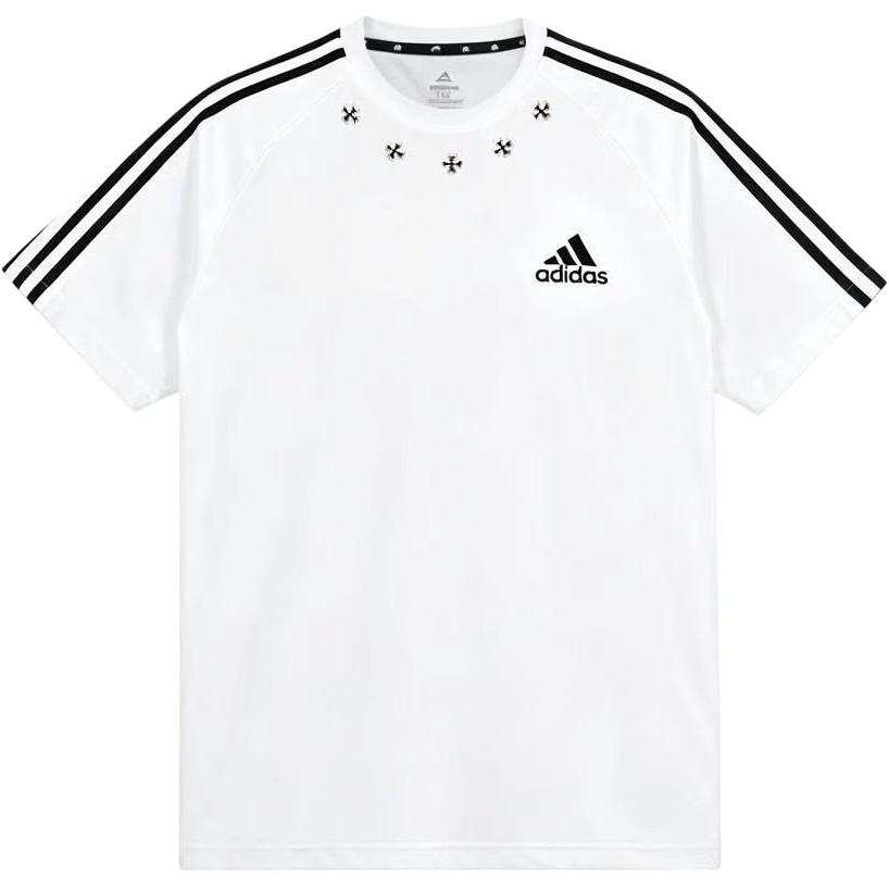 Adidas Adidas T Shirts Men's White Crew Neck Moderate