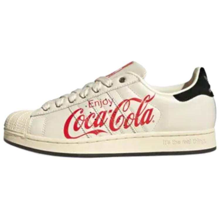 Adidas Originals x Coca Cola Superstar 2 Skateboard Shoes Unisex White Red