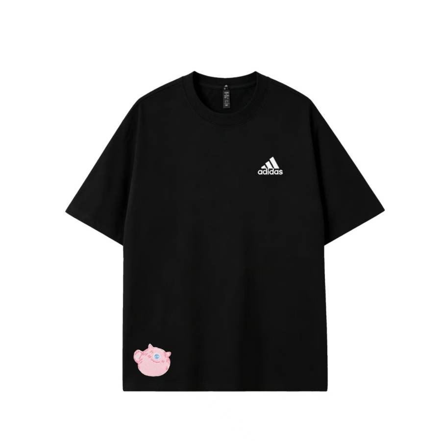 Adidas Adidas MUST HAVES T Shirts Unisex Black Crew Neck Moderate Straight Fit