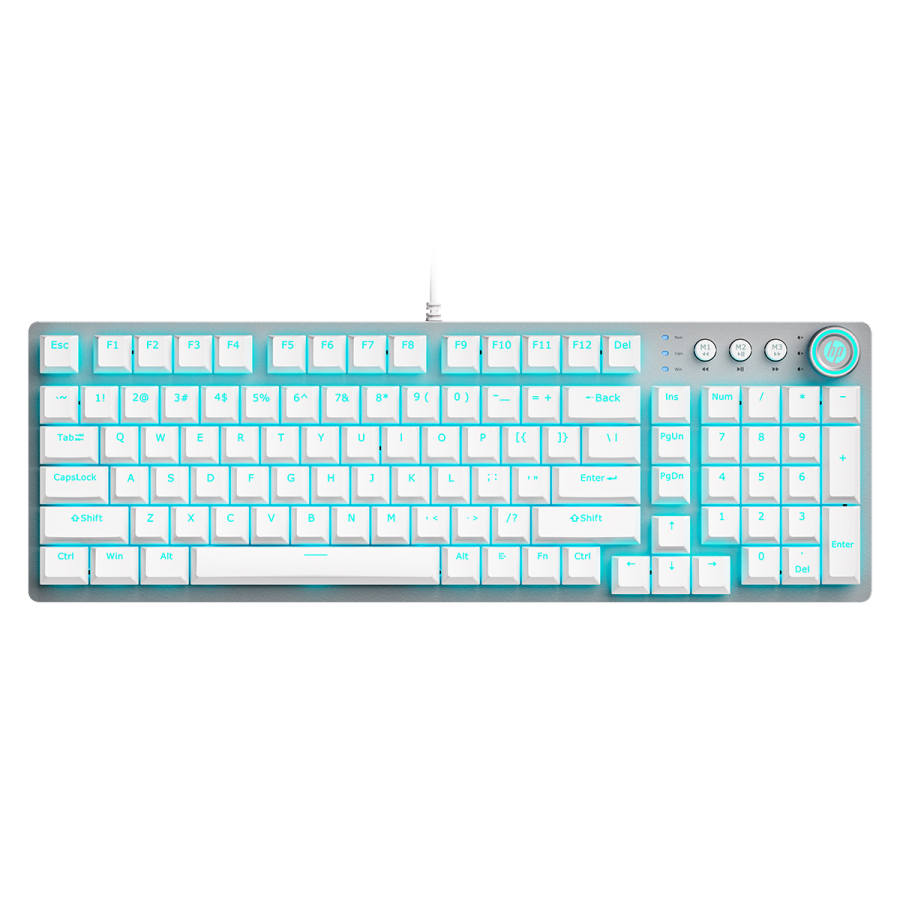 HP High End Luxury Brand Premium Full Key Cherry MX Customization Blue Axis Brown Shaft 99 Keys