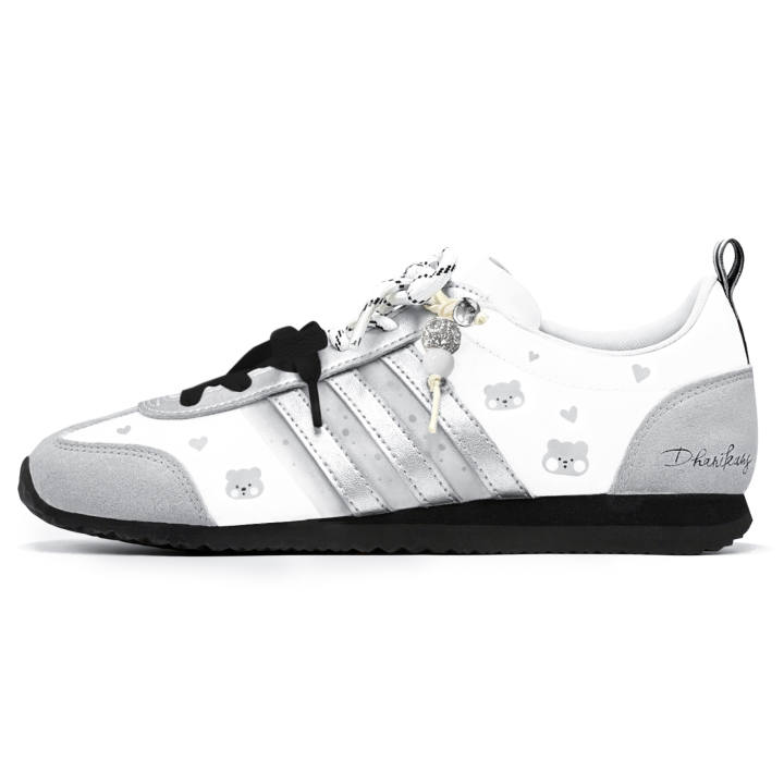 Adidas Adidas VS JOG 2.0 German Army Trainers Unisex Low Top White/Gray/Silver