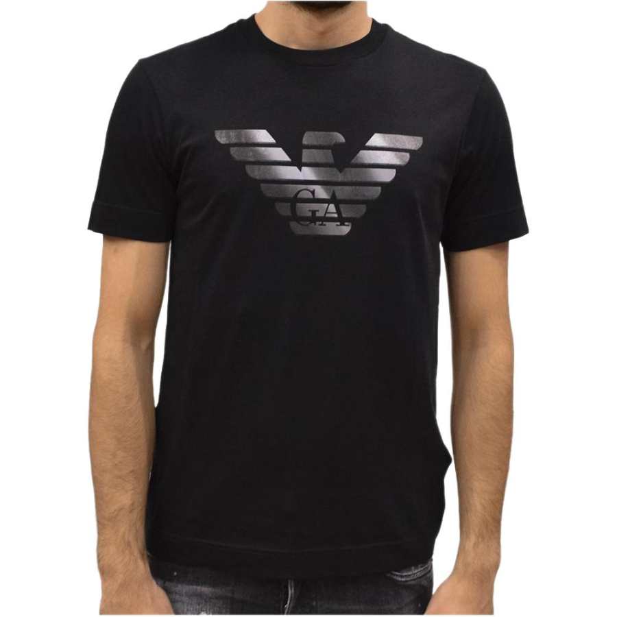 Emporio Armani eagle logo-print T-shirt