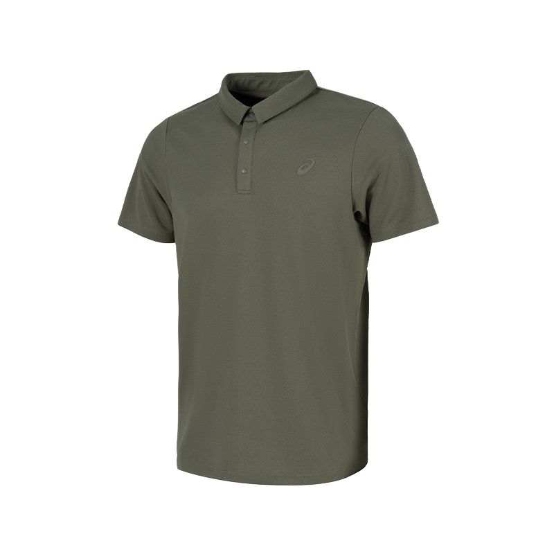 ASICS Polo Shirts Men's Army Green Polo Collar Moderate Other