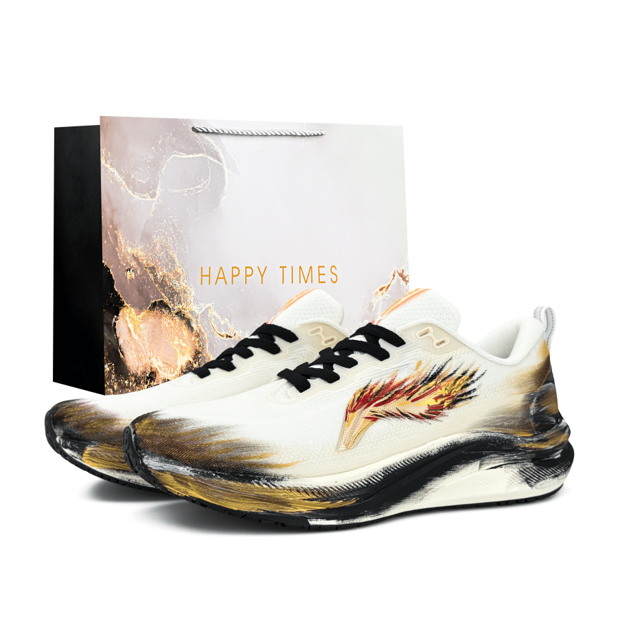 Li-Ning Li Ning Red Hare 8 Running Shoes Men's Low Top Black/Gold