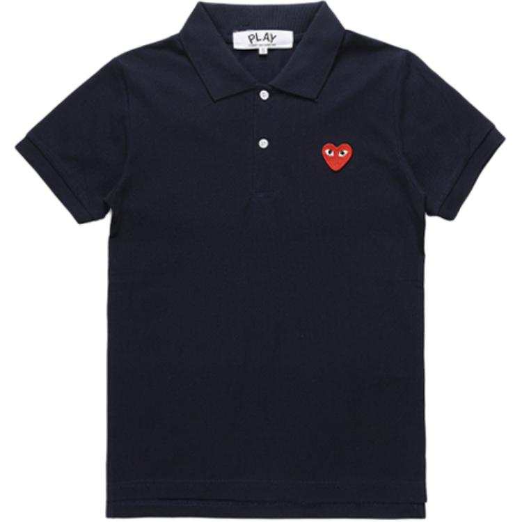 CDG Play Polo Shirt Men's Marine Blue