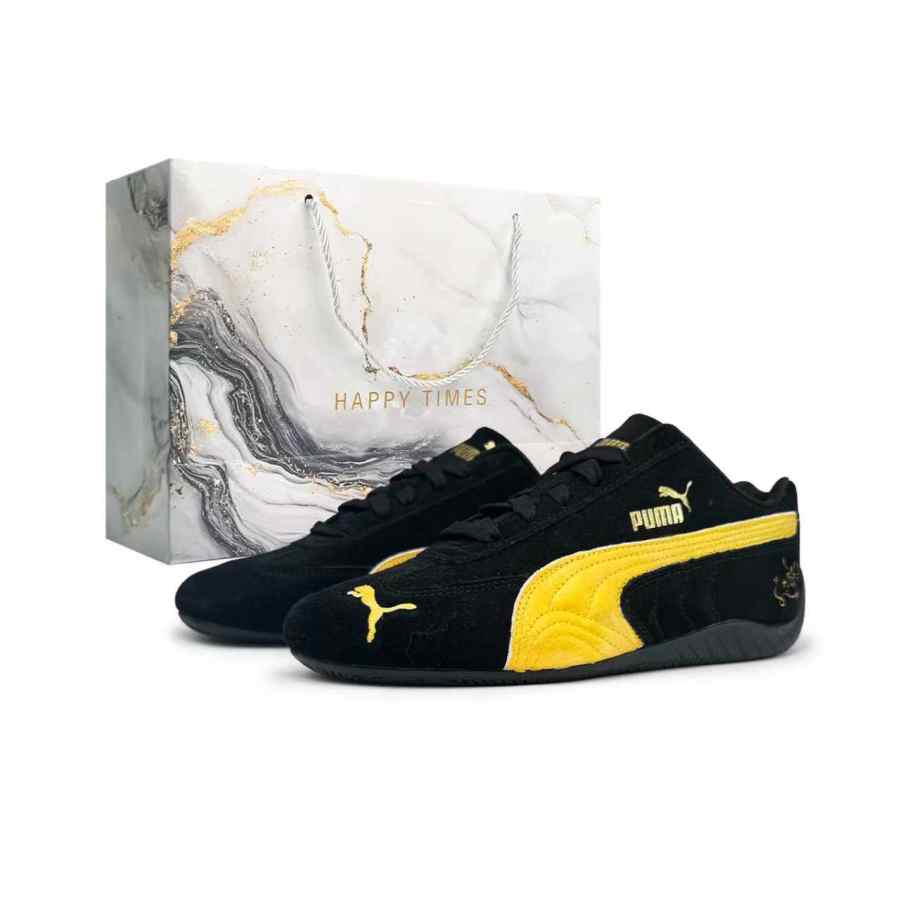 PUMA Speedcat Casual Shoes Unisex Low Top Gold/Black