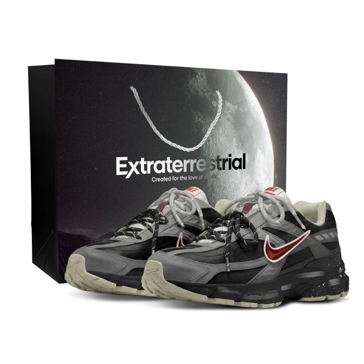 Nike Nike Initiator Running Shoes Men's Low Top Black Gray Red Multicolor