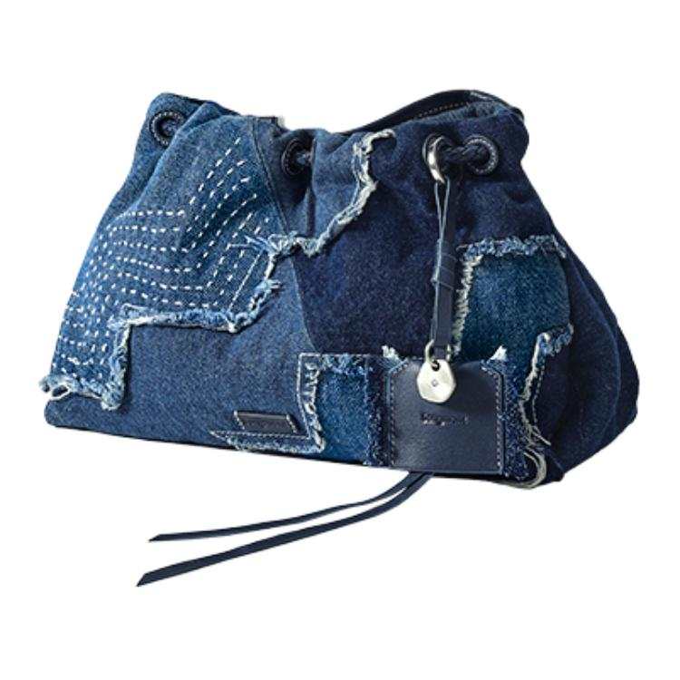 Songmont Handbags Layered Forest Blue Charm Included