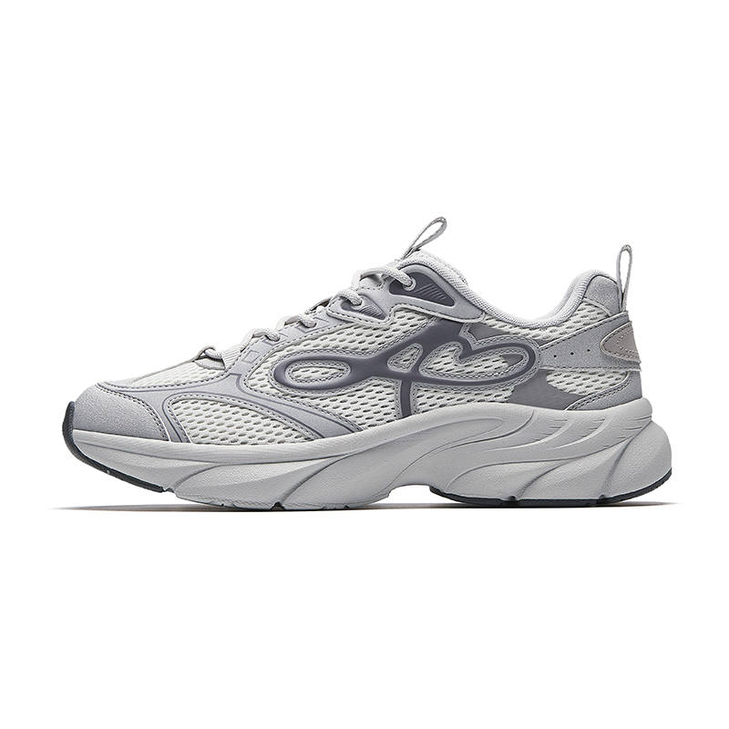 ANTA Galaxy Chunky Sneakers Women's Low Top Silver Gray
