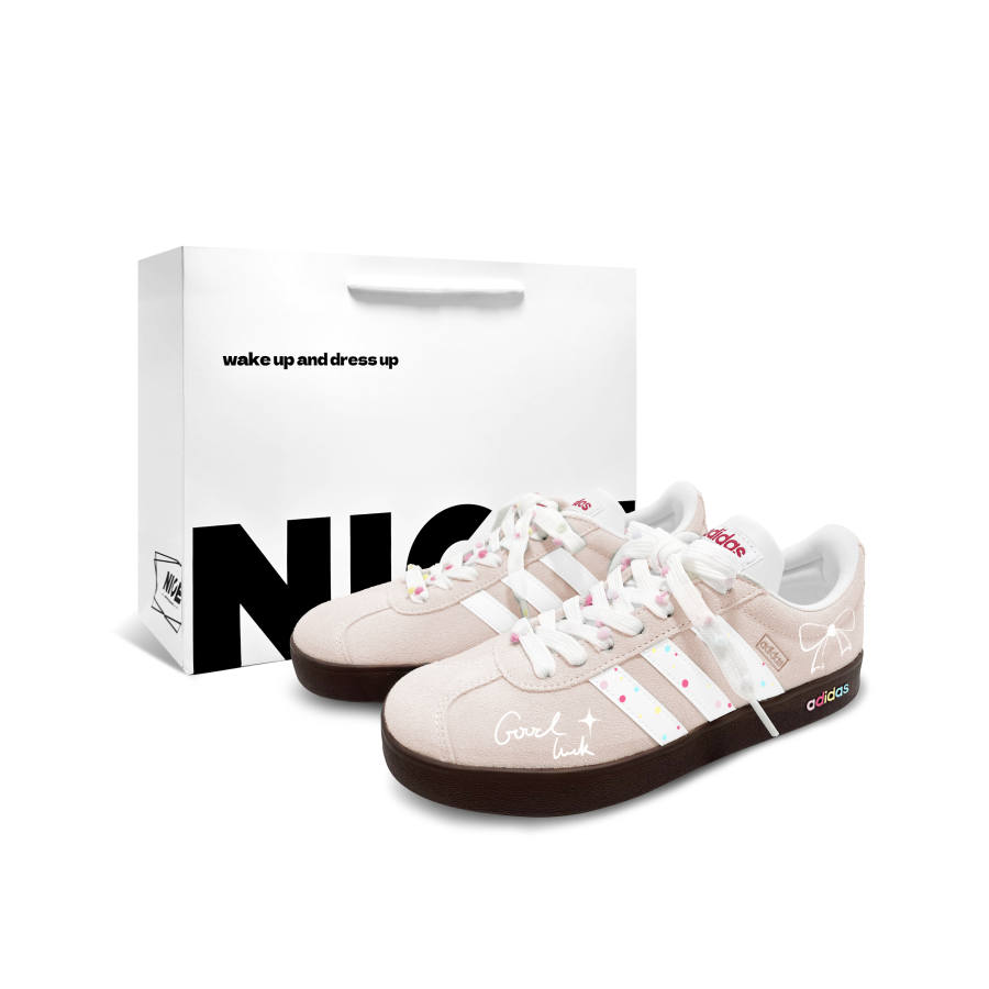 Adidas Adidas Vl Court Classic German Army Trainers Unisex Low Top White
