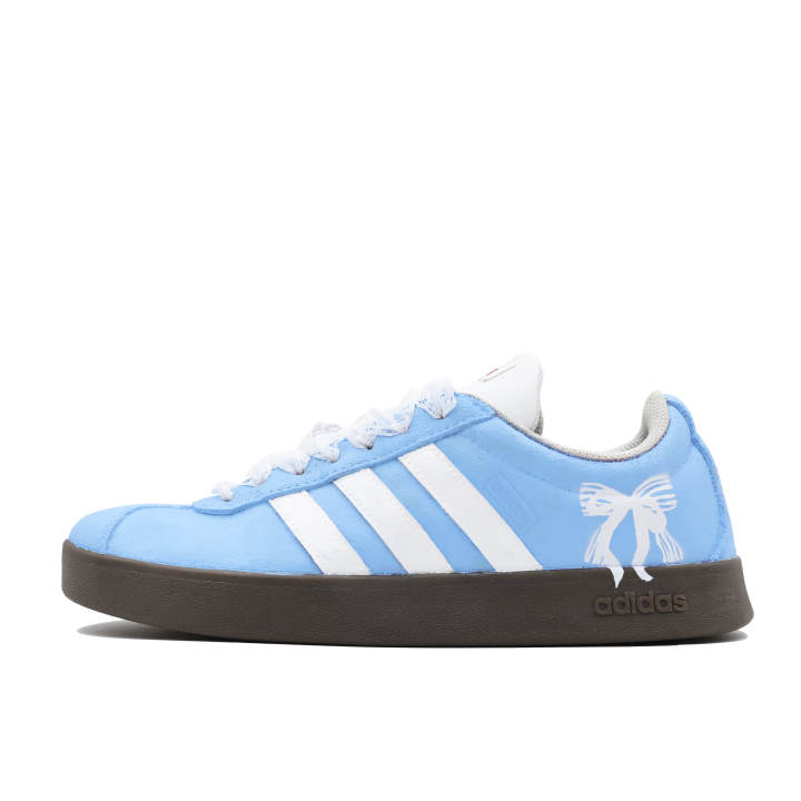 Adidas Adidas VL COURT 2.0 Skateboard Shoes Unisex Low Top Blue