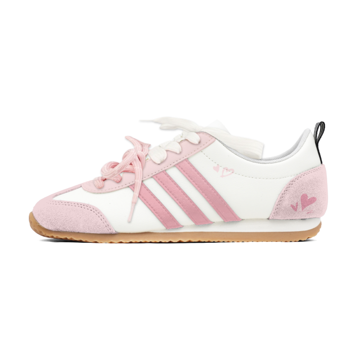 Adidas Adidas VS JOG 2.0 German Army Trainers Unisex Low Top Milk White, Pink