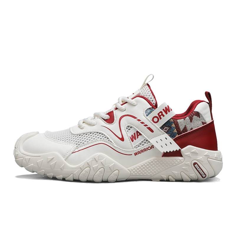 WARRIOR WARRIOR Casual Shoes Men's Low Top Beige/Red