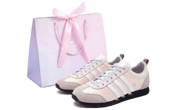 Adidas Adidas VS JOG 2.0 German Army Trainers Unisex Low Top Pink/Gray/Black