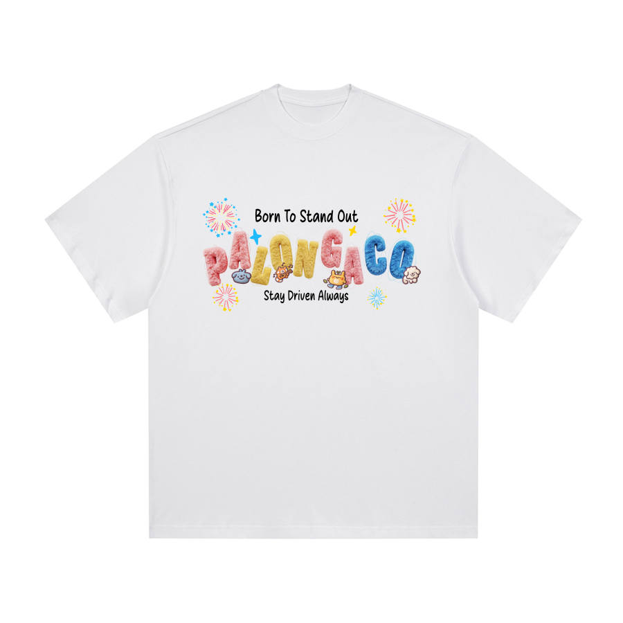 PAL ONGACO T Shirts Unisex White Crew Neck Moderate
