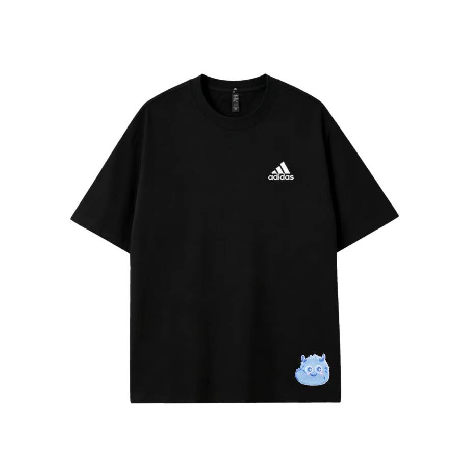 Adidas Adidas MUST HAVES T Shirts Unisex Black Crew Neck Moderate Straight Fit