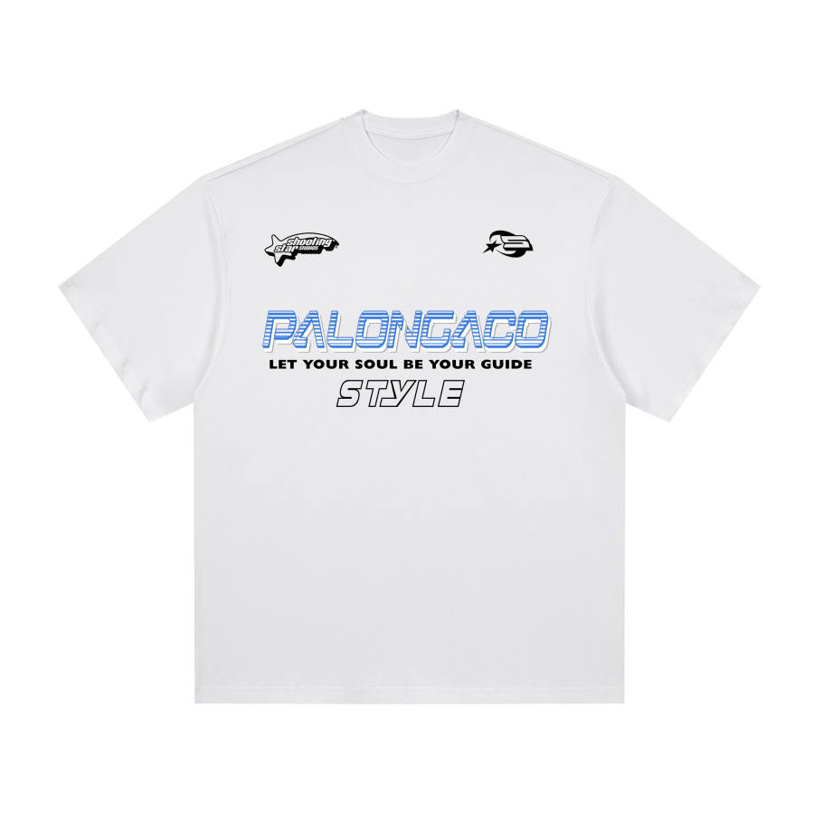 PAL ONGACO T Shirts Unisex White Crew Neck Moderate