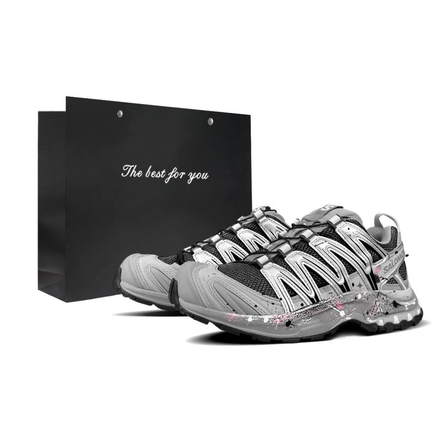 SALOMON XA PRO 3D Running Shoes Unisex Low Top Pink