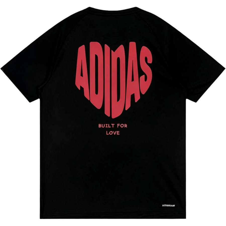 Adidas Adidas Football T Shirts Unisex Black Crew Neck Moderate Straight Fit