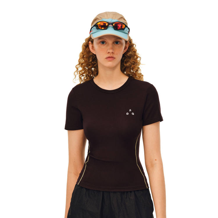 FPA T Shirts Women's Crew Neck Thin Nipped In Waist