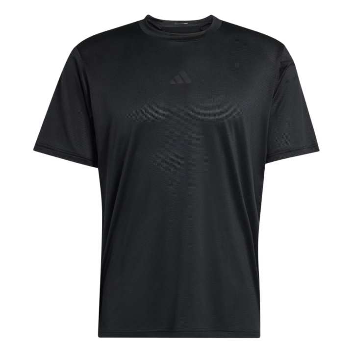 Adidas Adidas Quick Dry T Shirts Men's Black Crew Neck Moderate