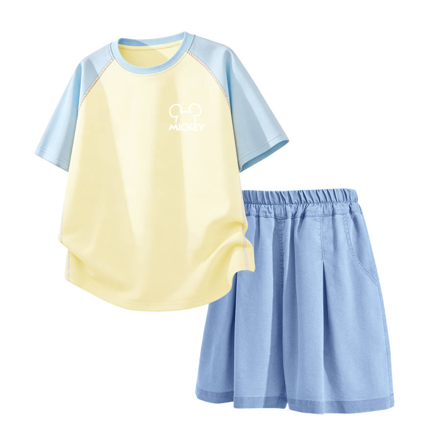 Disney Kids Casual Sportswear Crew Neck Thin Stretch