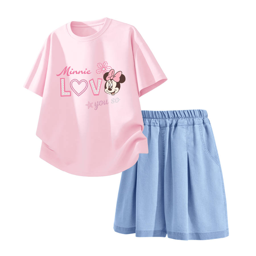 Disney Kids Casual Sportswear Crew Neck Thin Stretch