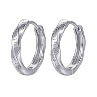 MAGICPOLE 925 Sterling Silver 999 Fine Silver Earrings Unisex