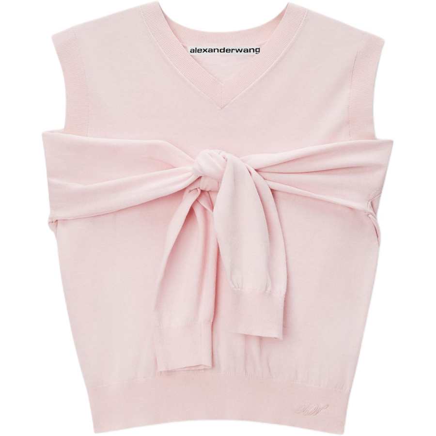 Alexander Wang Tank Tops Women's Pink V Neck Other
