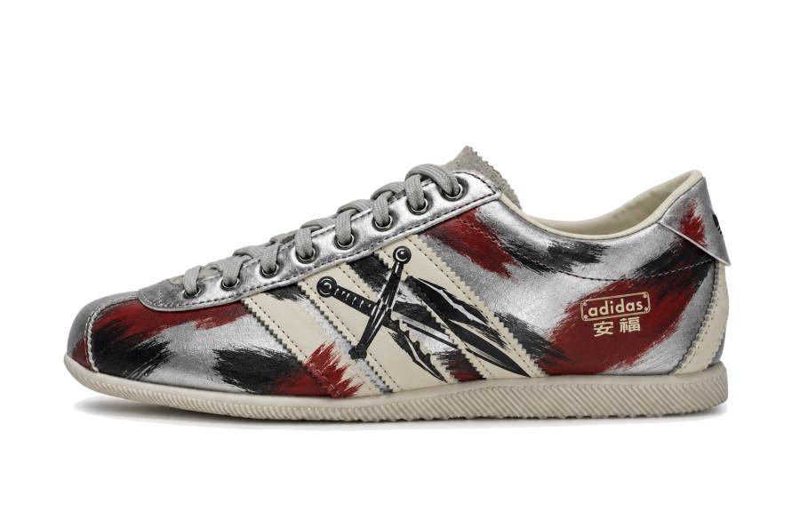 Adidas Originals ANFU Casual Shoes Women's Low Top Silver/Red/Black