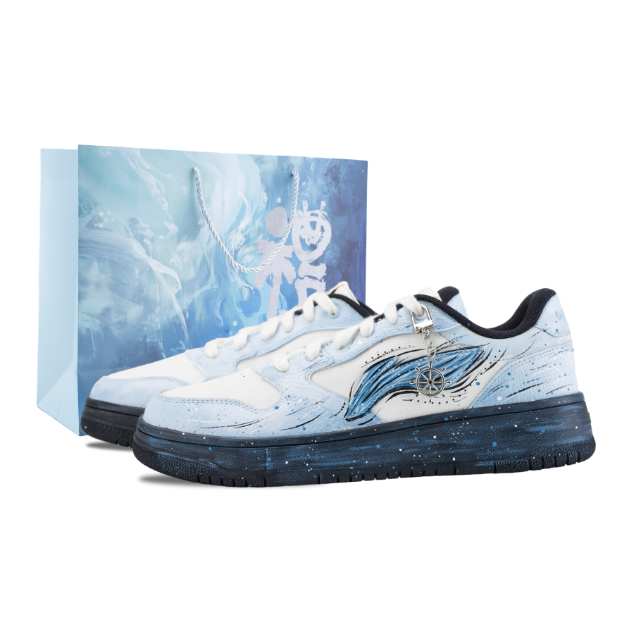 Li-Ning Li Ning Tianji Soft Skateboard Shoes Unisex Low Top Black/Blue