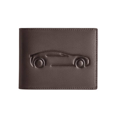 WILLIAMPOLO Top Grain Cow Leather, Vehicle Registration Card Holder Set Of Items Small Men's Multicolor