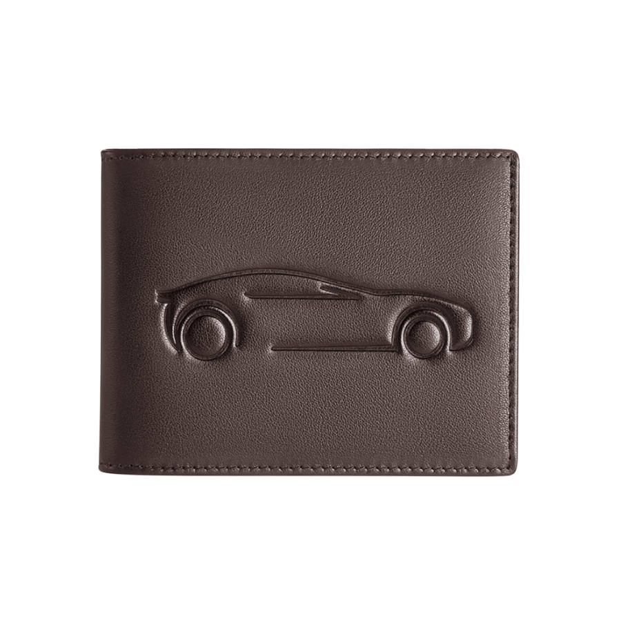 WILLIAMPOLO Top Grain Cow Leather, Vehicle Registration Card Holder Set Of Items Small Men's Multicolor