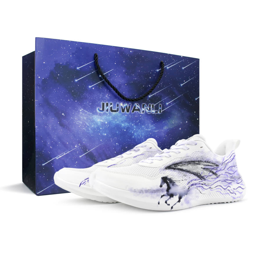 ANTA Sky Running Shoes Men's Low Top White/Purple/Black