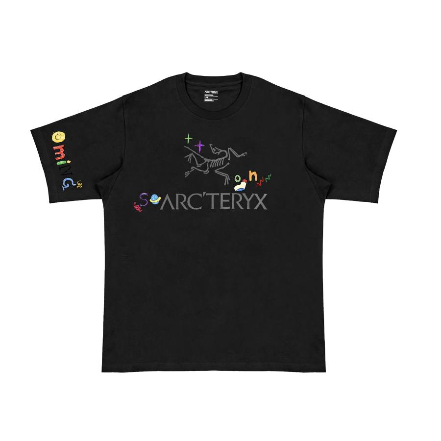 Arcteryx T Shirts Men's Black/Black International, Suggestion Size Small Crew Neck Moderate Straight Fit
