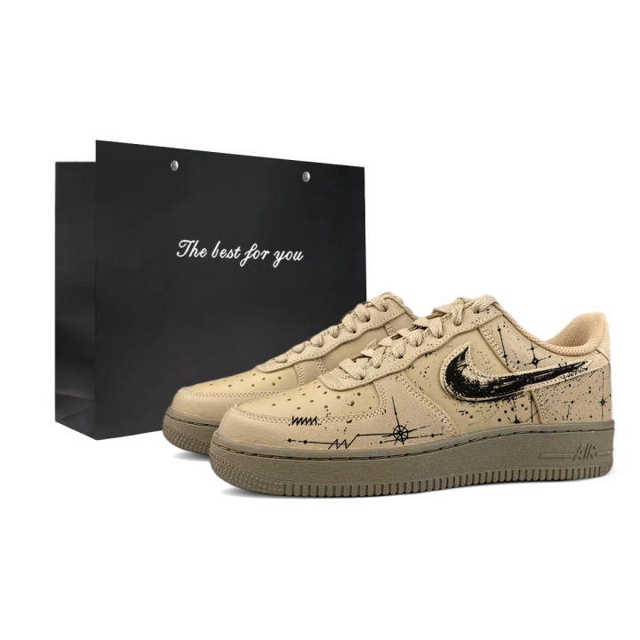 Nike Nike Air Force 1 Skateboard Shoes Unisex Low Top Black