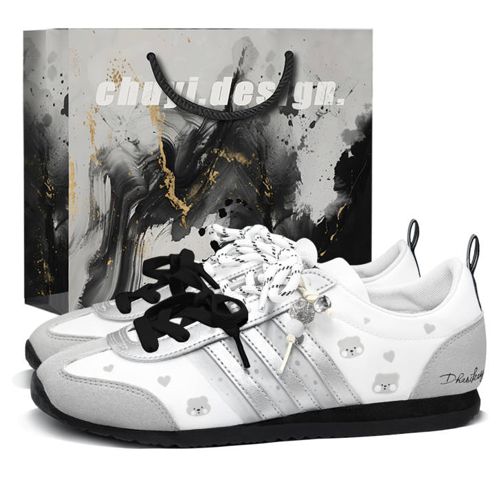 Adidas Adidas VS JOG 2.0 German Army Trainers Unisex Low Top White/Gray/Silver