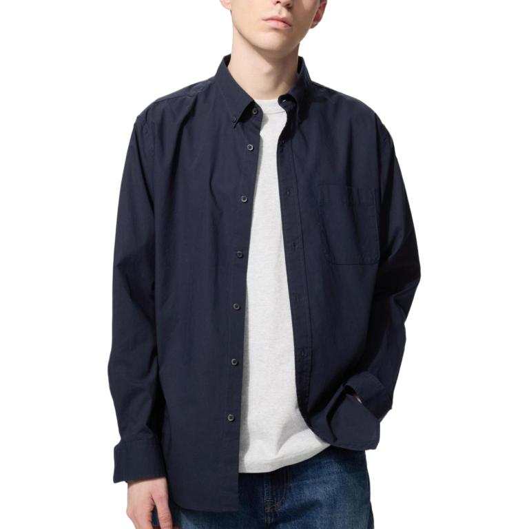 UNIQLO SS26 Shirts Men's Navy Blue Moderate