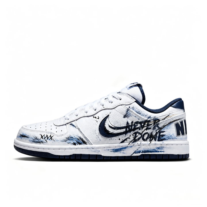 Nike Nike Big Skateboard Shoes Unisex Low Top Blue White