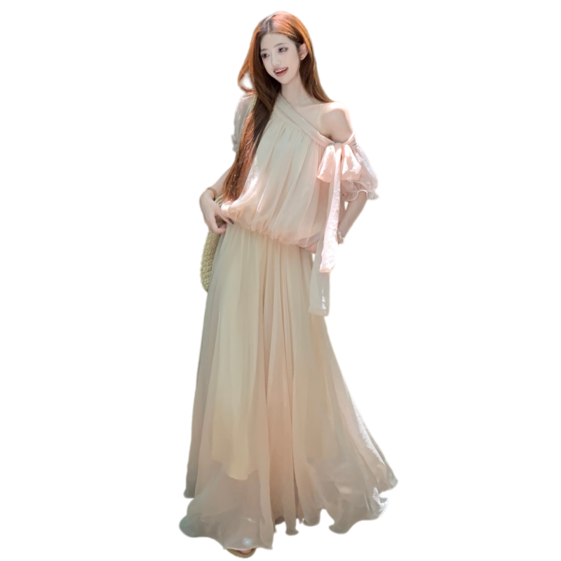 CPAURA Two Piece Skirt Sets Women's Moderate Long Skirt