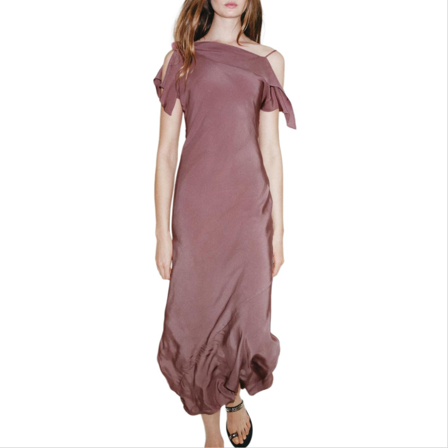 ZARA ZW Slip Dresses Women's Purple Camisole Moderate
