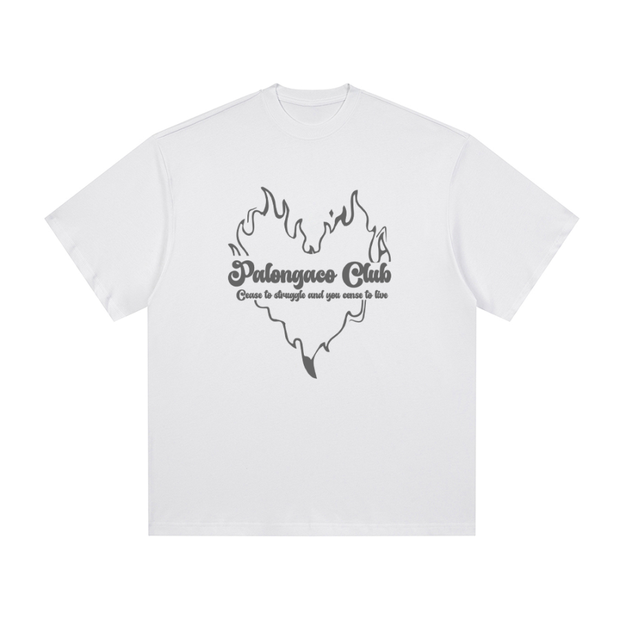 PAL ONGACO T Shirts Unisex White Crew Neck Moderate Straight Fit