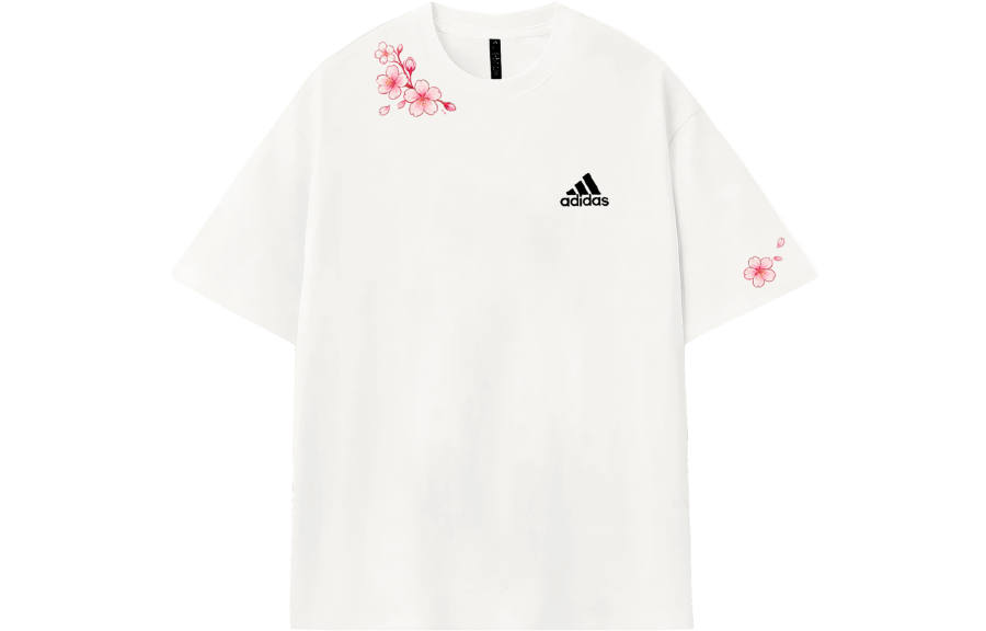 Adidas Adidas MUST HAVES T Shirts Unisex Ecru Crew Neck Moderate