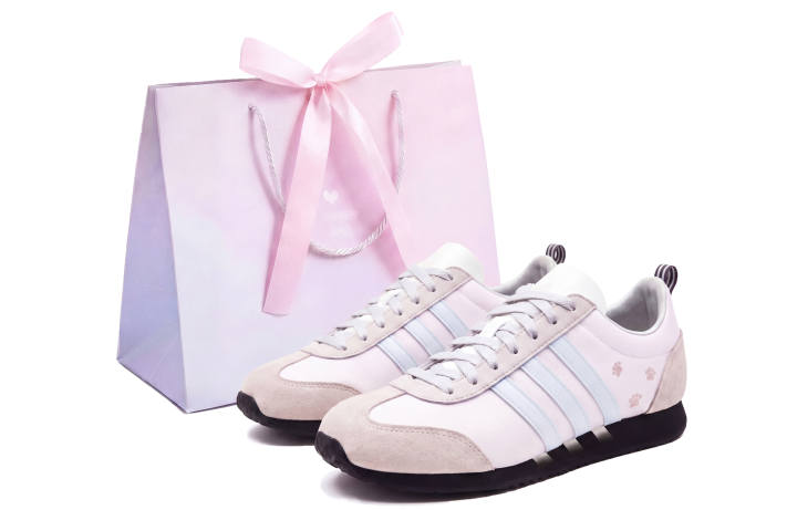 Adidas Adidas VS JOG 2.0 German Army Trainers Unisex Low Top Pink/Gray/Black