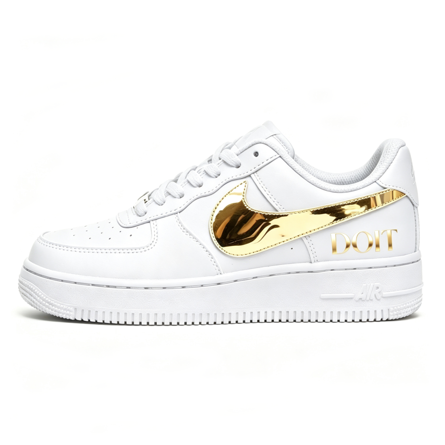 Nike Nike Air Force 1 Skateboard Shoes Women's Low Top Gold