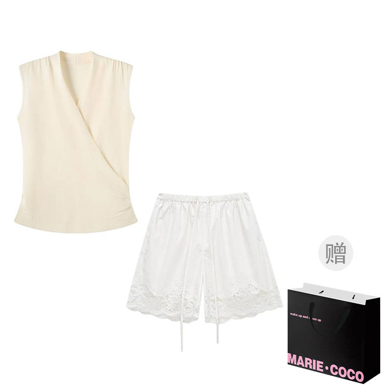 MARIE·COCO Casual Suits Women's V Neck Moderate