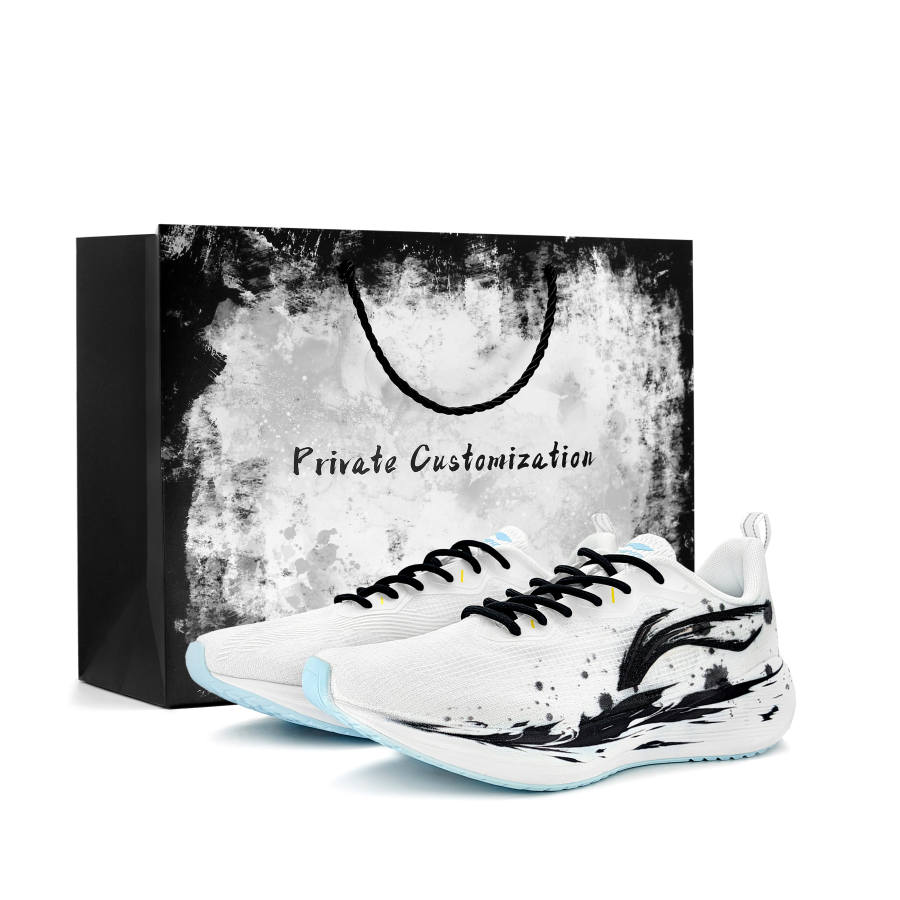 Li-Ning Li Ning Wuyue Running Shoes Men's Low Top White Black Blue Multicolor